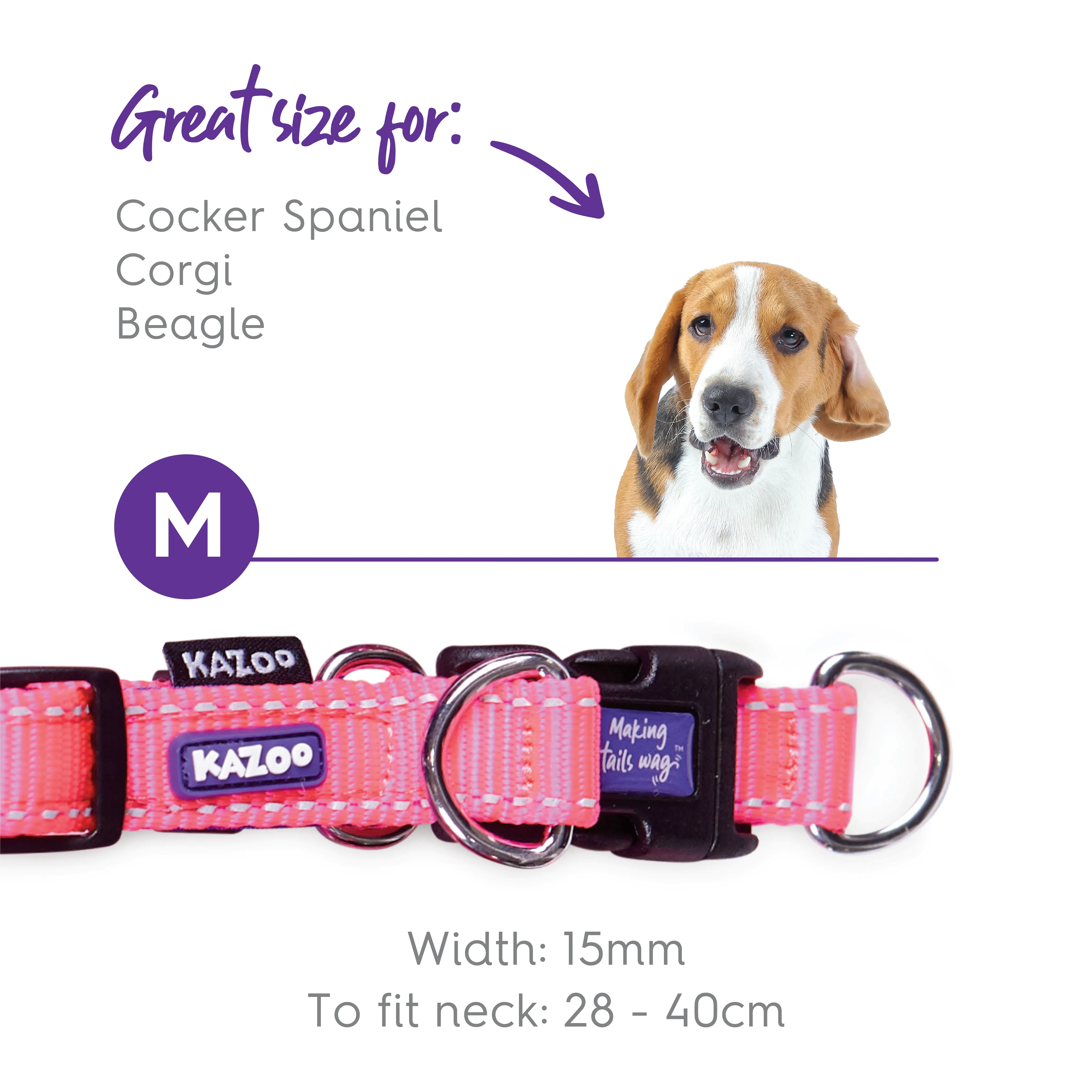 Active Easy-clip Dog Collar - Bloom Burst