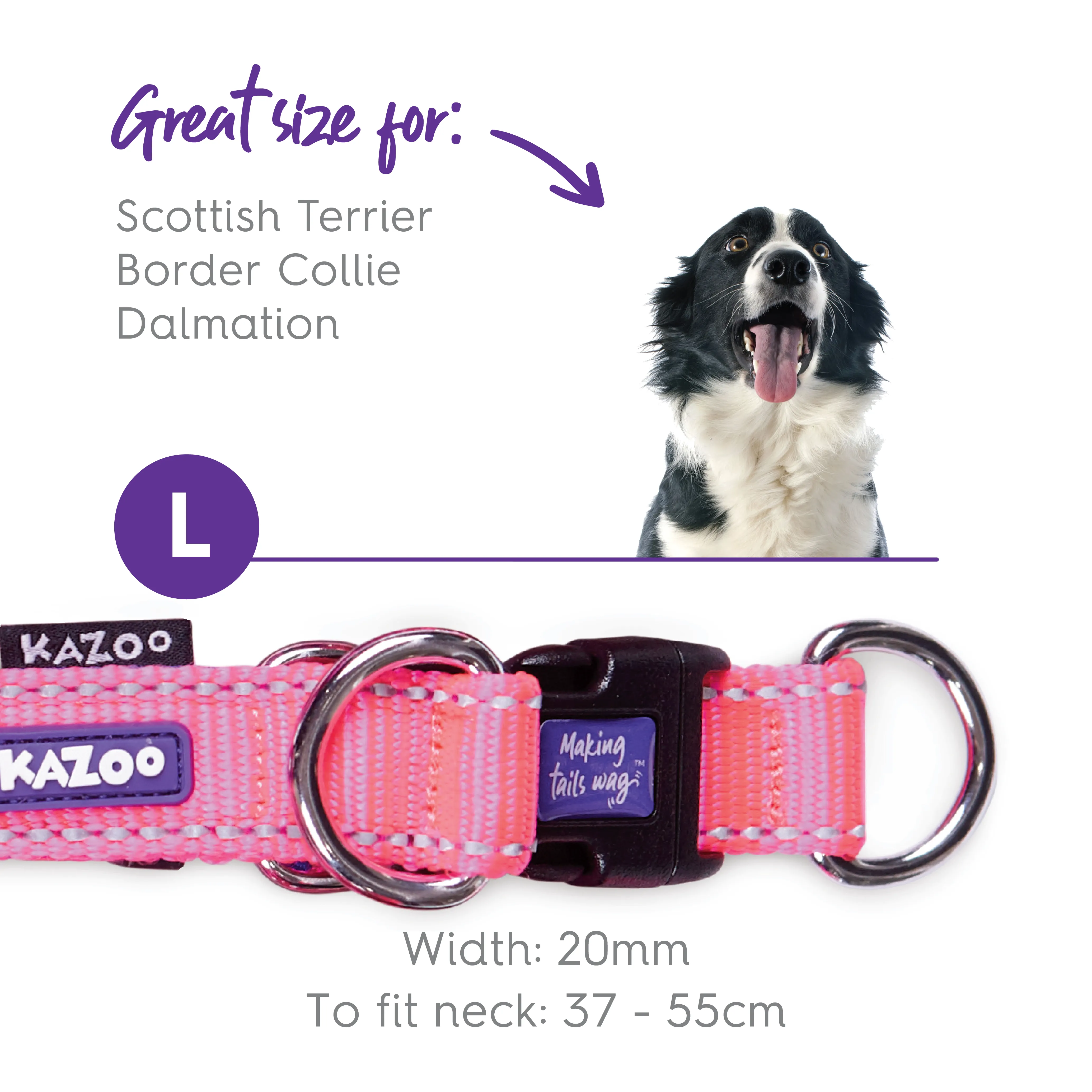 Active Easy-clip Dog Collar - Bloom Burst