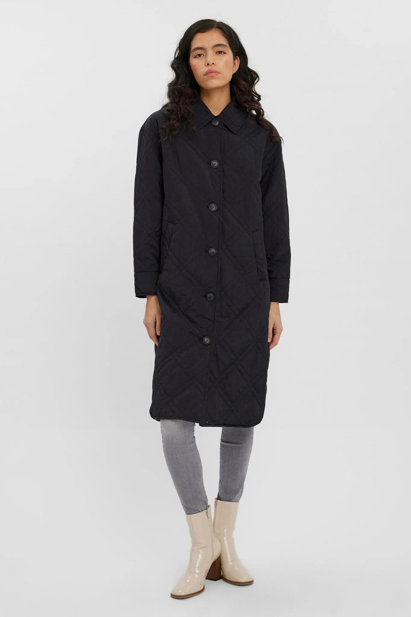 Ambere Merson Long Coat - Black