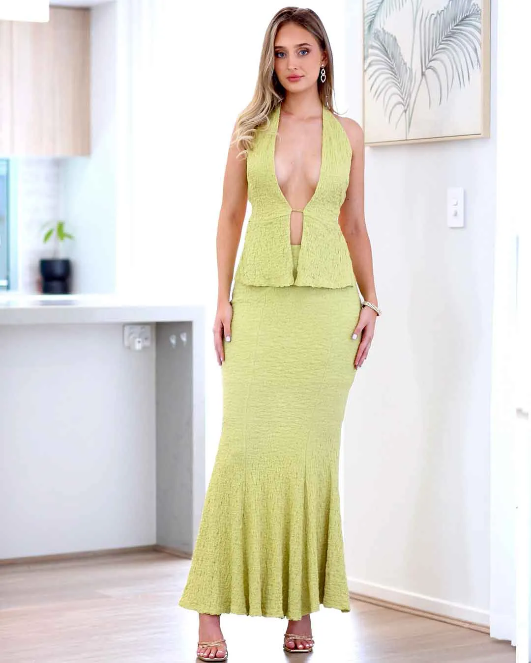 Amy Maxi Top - Lime