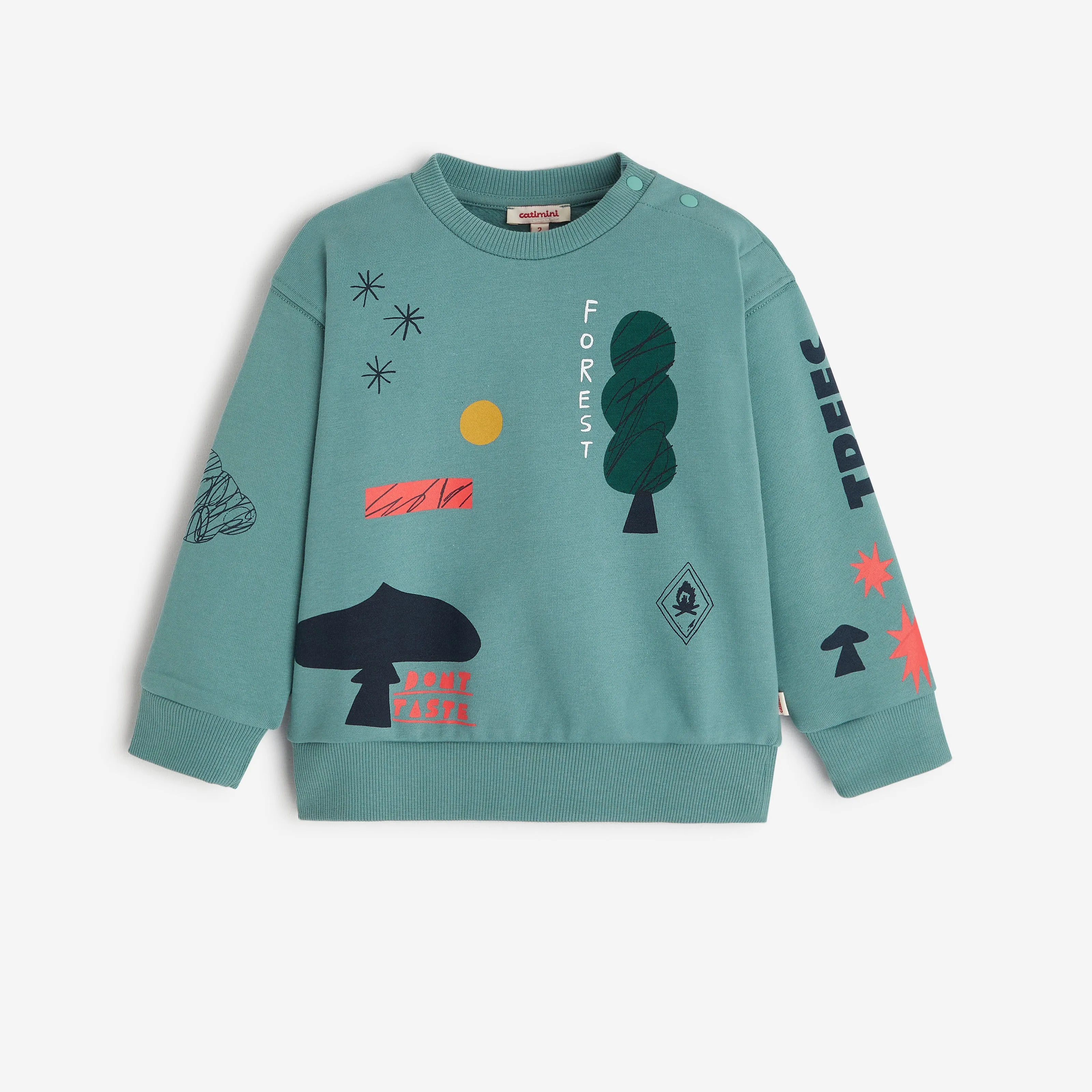 Baby boys' green sweatshirt