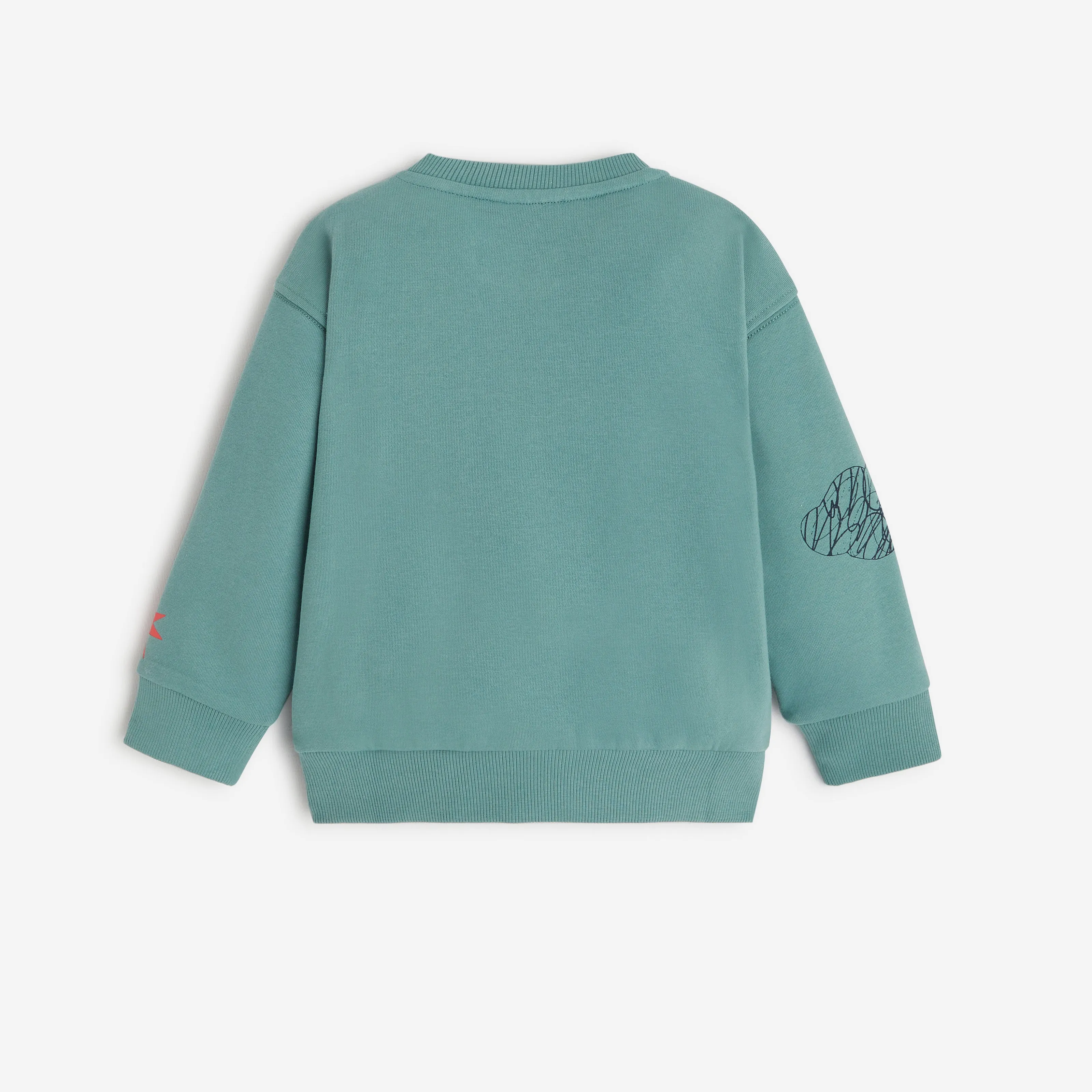 Baby boys' green sweatshirt