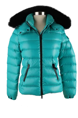 Badyfur Quilted Down Jacket w/ Fur Hood