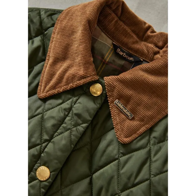 Barbour 30th Anniversary Cropped Ladies Liddesdale Jacket - Olive/Classic