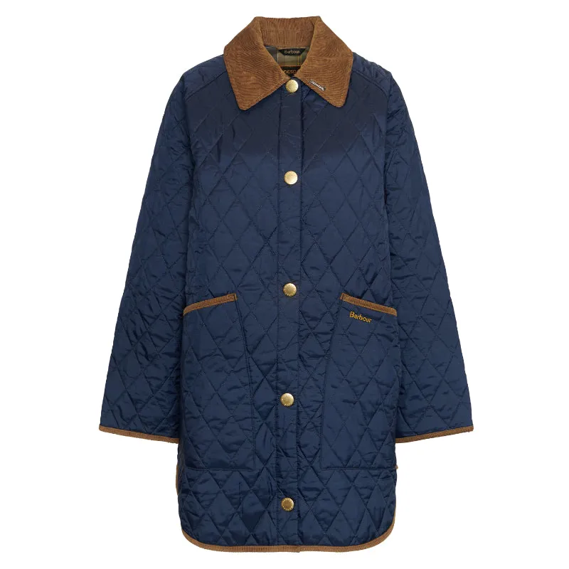 Barbour 30th Anniversary Oversized Ladies Liddesdale Jacket - Navy/Classic