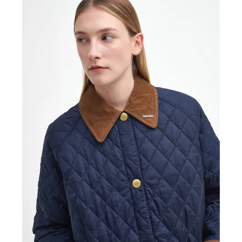 Barbour 30th Anniversary Oversized Ladies Liddesdale Jacket - Navy/Classic