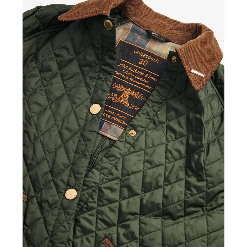 Barbour 30th Anniversary Oversized Ladies Liddesdale Jacket - Olive/Classic