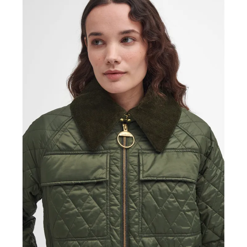 Barbour Beauly Quilt Ladies Jacket - Olive/Ancient