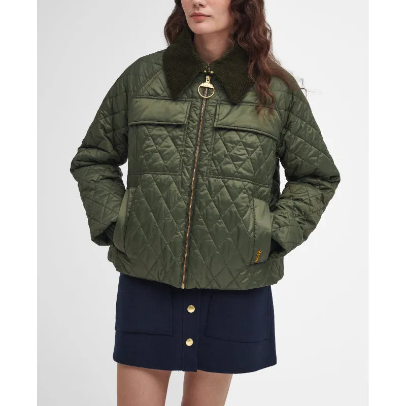 Barbour Beauly Quilt Ladies Jacket - Olive/Ancient