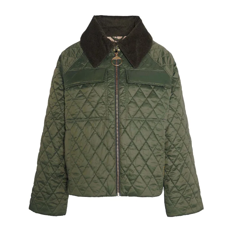 Barbour Beauly Quilt Ladies Jacket - Olive/Ancient