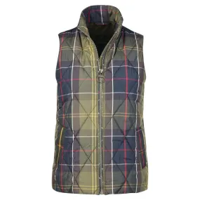 Barbour Corry Ladies Diamond Quilted Gilet - Classic/Olive