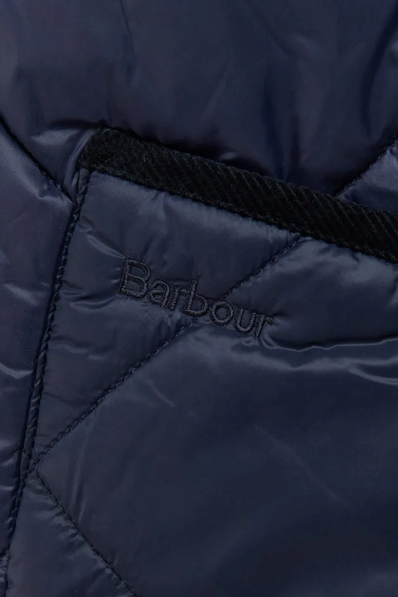 Barbour Liddesdale Quilted Cardigan Jacket (Navy)