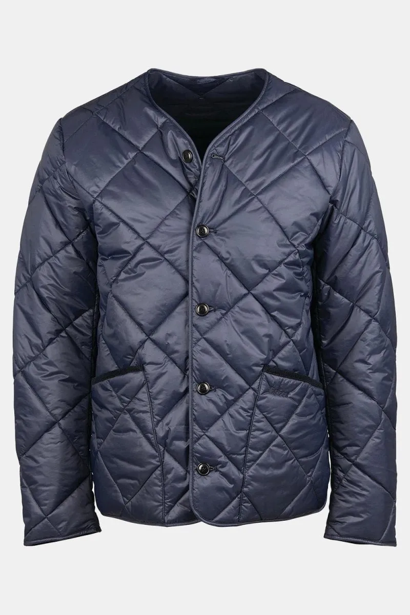 Barbour Liddesdale Quilted Cardigan Jacket (Navy)