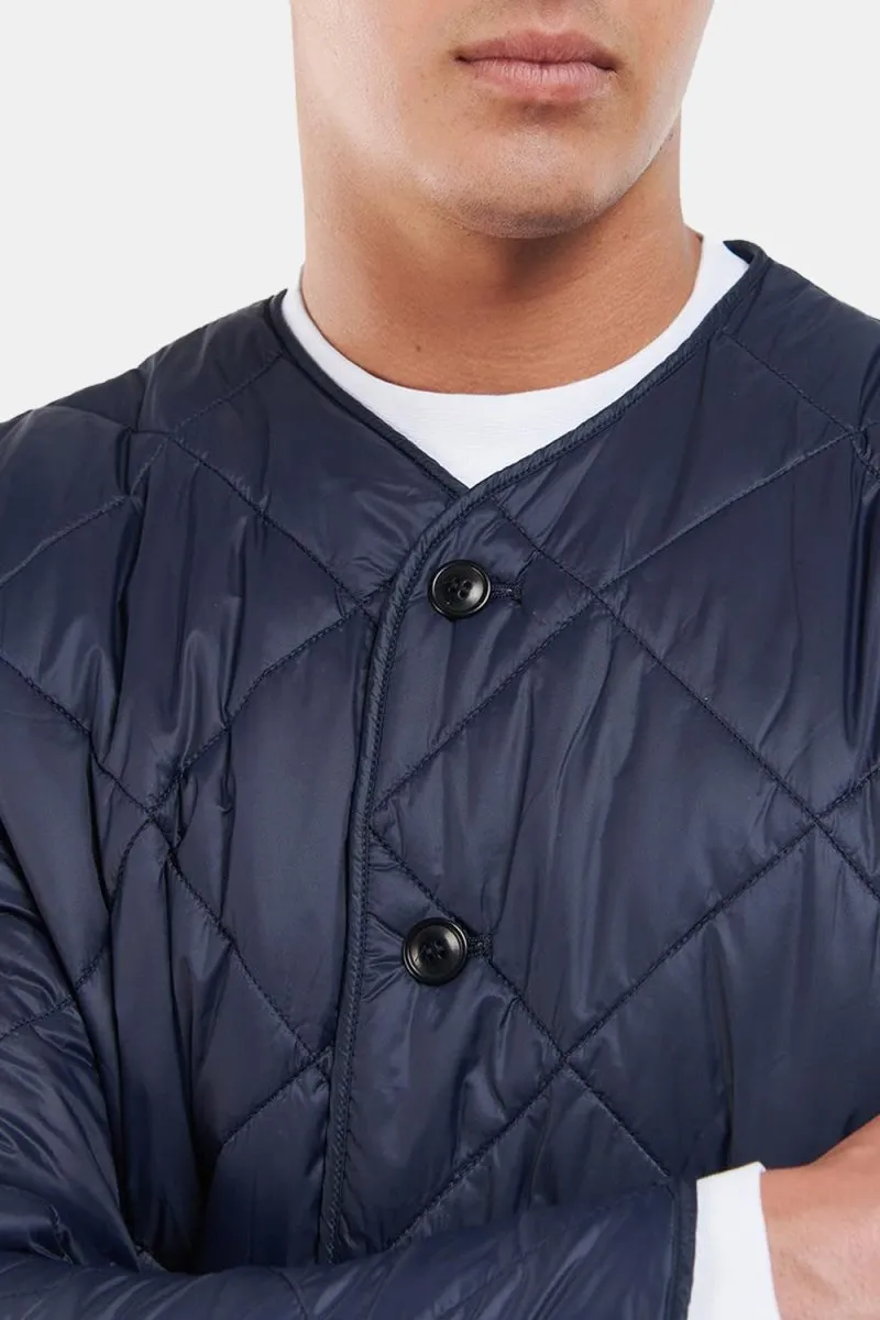 Barbour Liddesdale Quilted Cardigan Jacket (Navy)