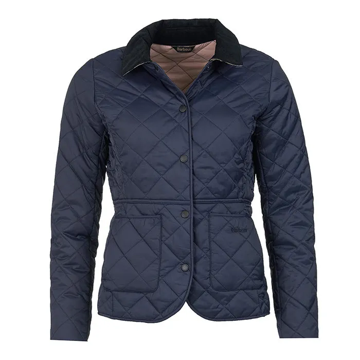 Barbour Women Deveron Quilted Jacket |LQU1012NY71| Navy NY71