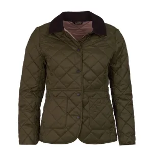 Barbour Women Deveron Quilted Jacket |LQU1012OL51| Olive Classic OL51