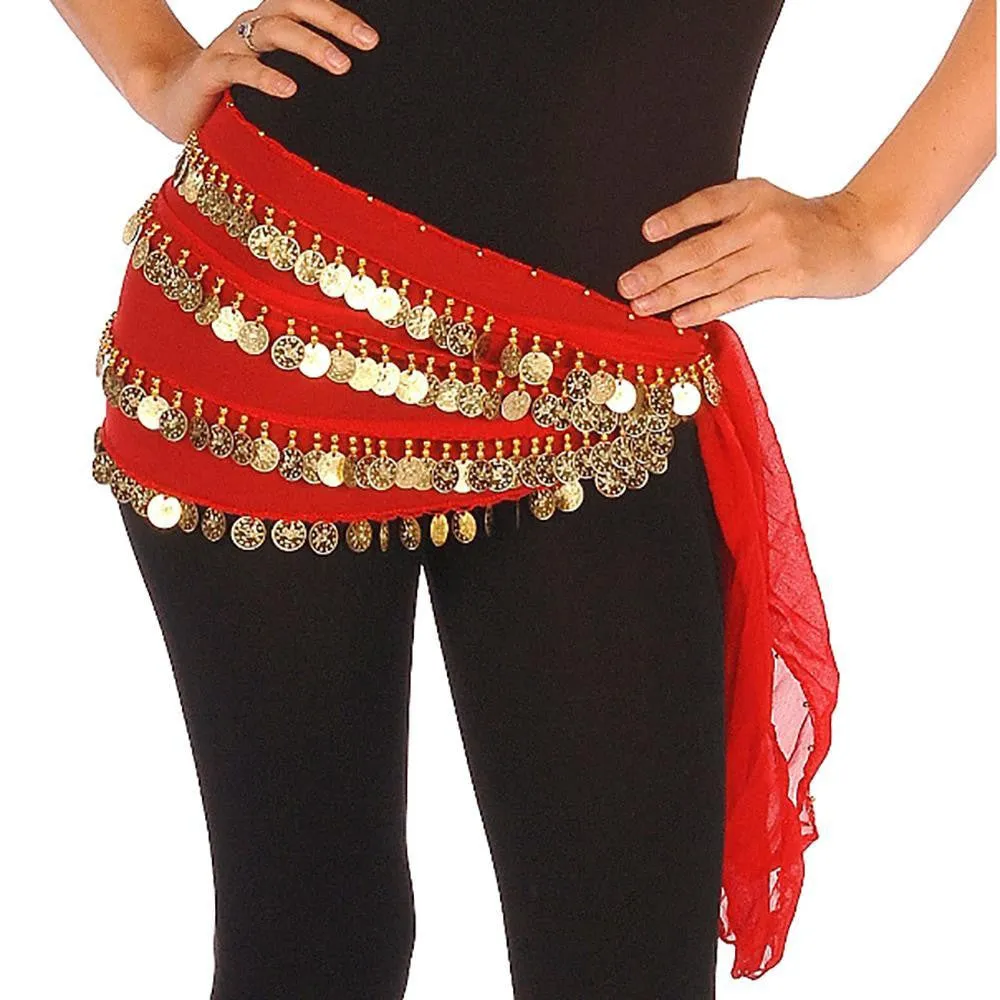 Belly Dance Multi-Row Chiffon Hip Scarf | THE YASMINA