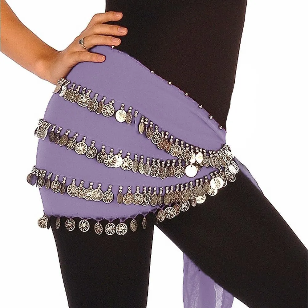 Belly Dance Multi-Row Chiffon Hip Scarf | THE YASMINA