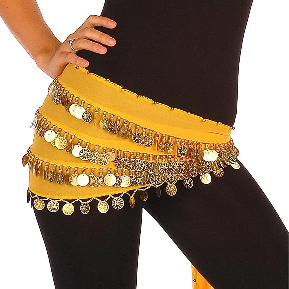 Belly Dance Multi-Row Chiffon Hip Scarf | THE YASMINA