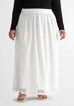 Betsy Eyelet Flare Skirt