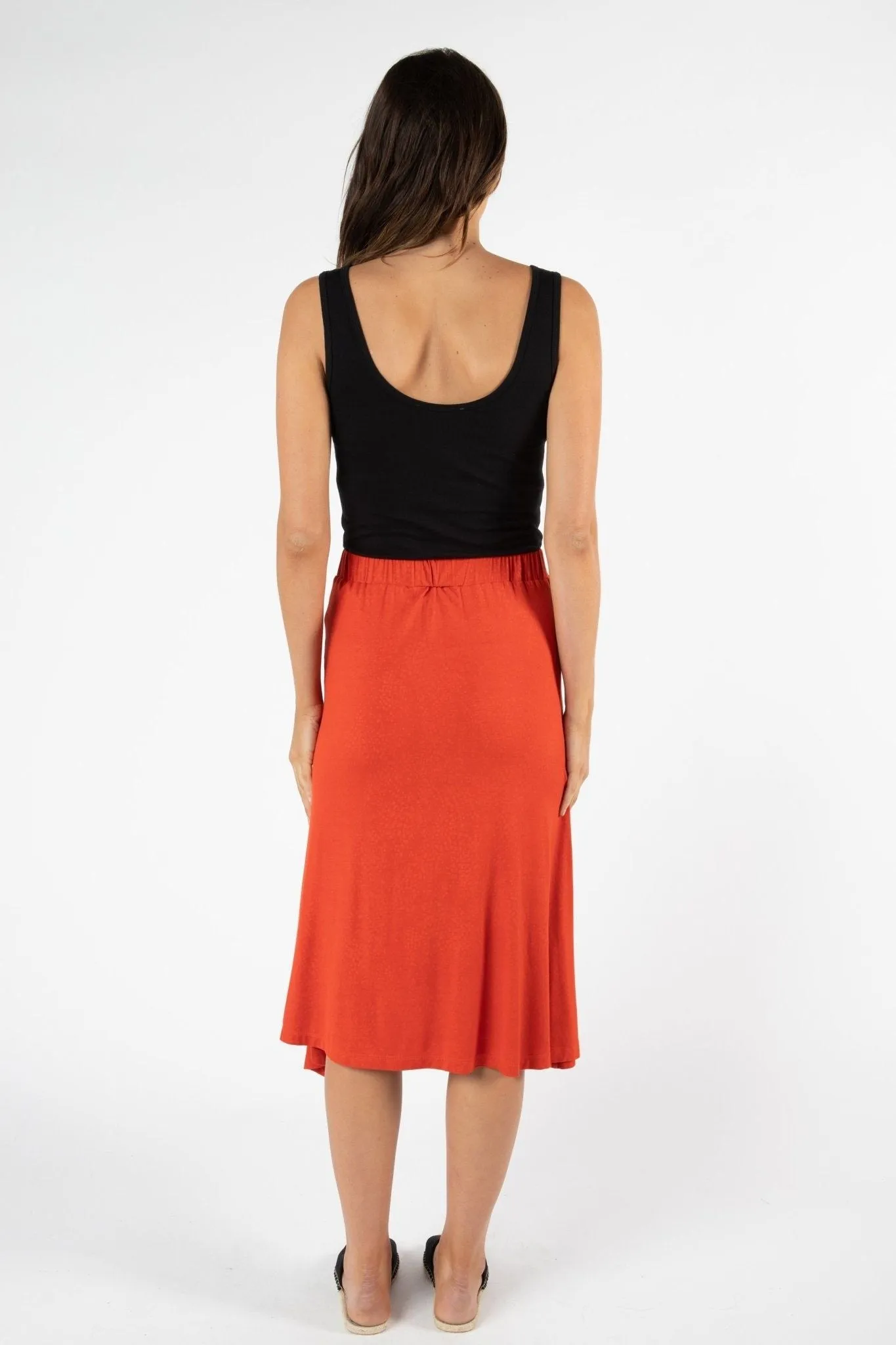 Betty Basics San Pablo Skirt in Sunset Red