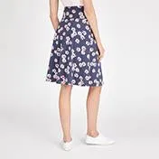 Blossom Print Midi Jersey Skirt