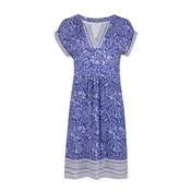 Blue Paisley and Geo Wave Tunic Dress