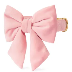 Blush Pink Velvet Lady Bow Collar