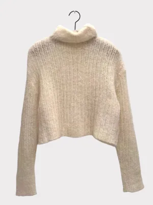 Brazeau Tricot - Topper Sweater in Cream Buff