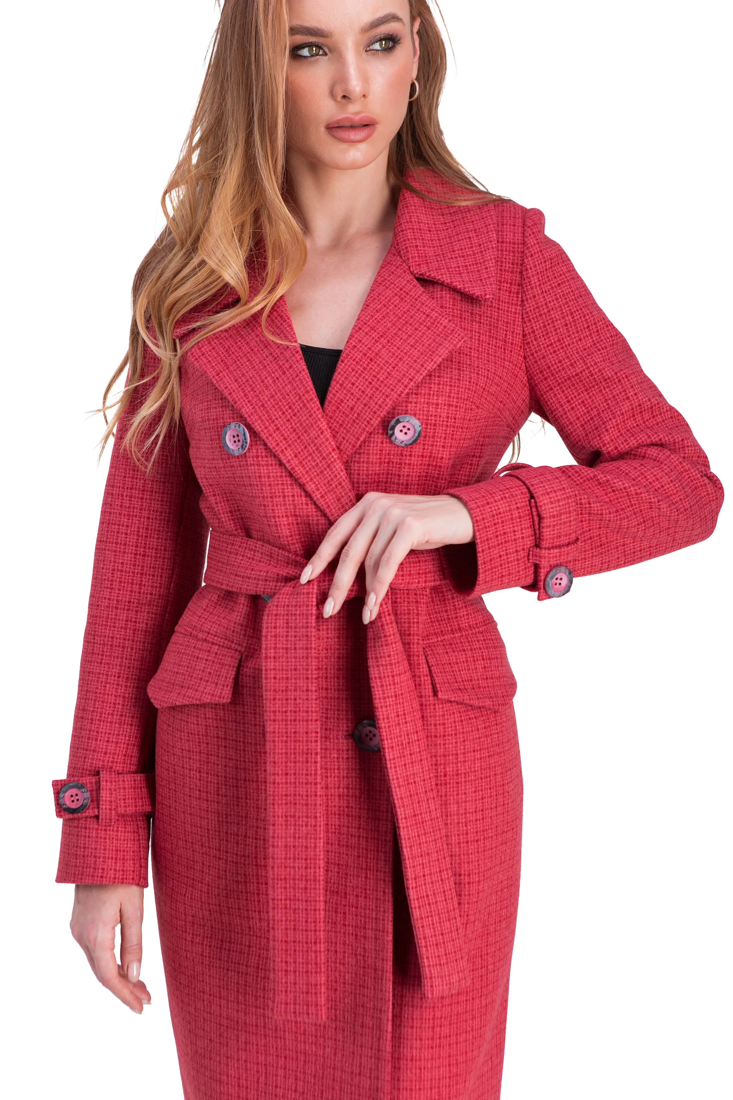 Bruna Fitted Wool Blend Coat