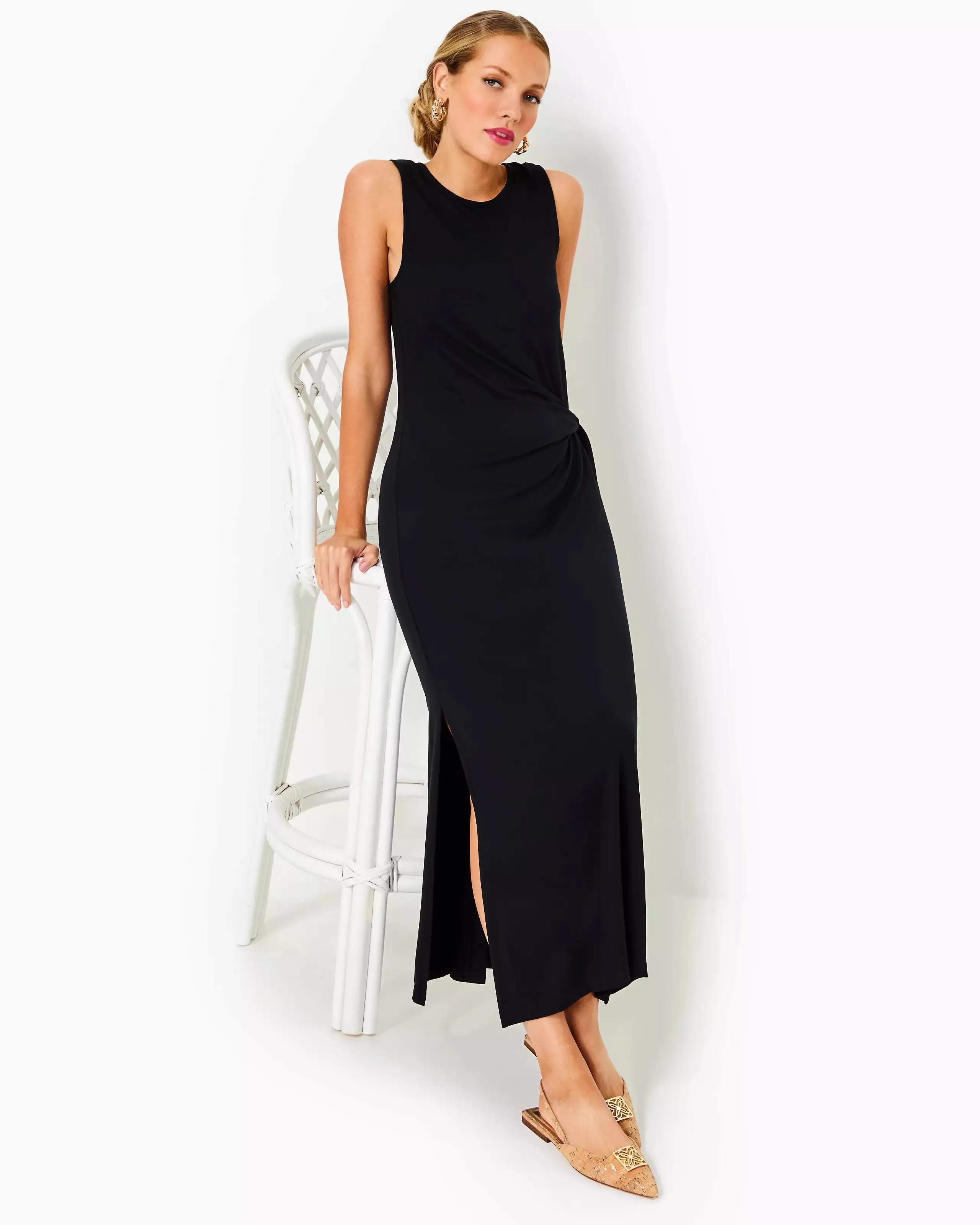 Bryson Sleeveless Maxi Dress (Noir)