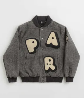 by Parra Rounded Par Varsity Jacket - Dark Grey