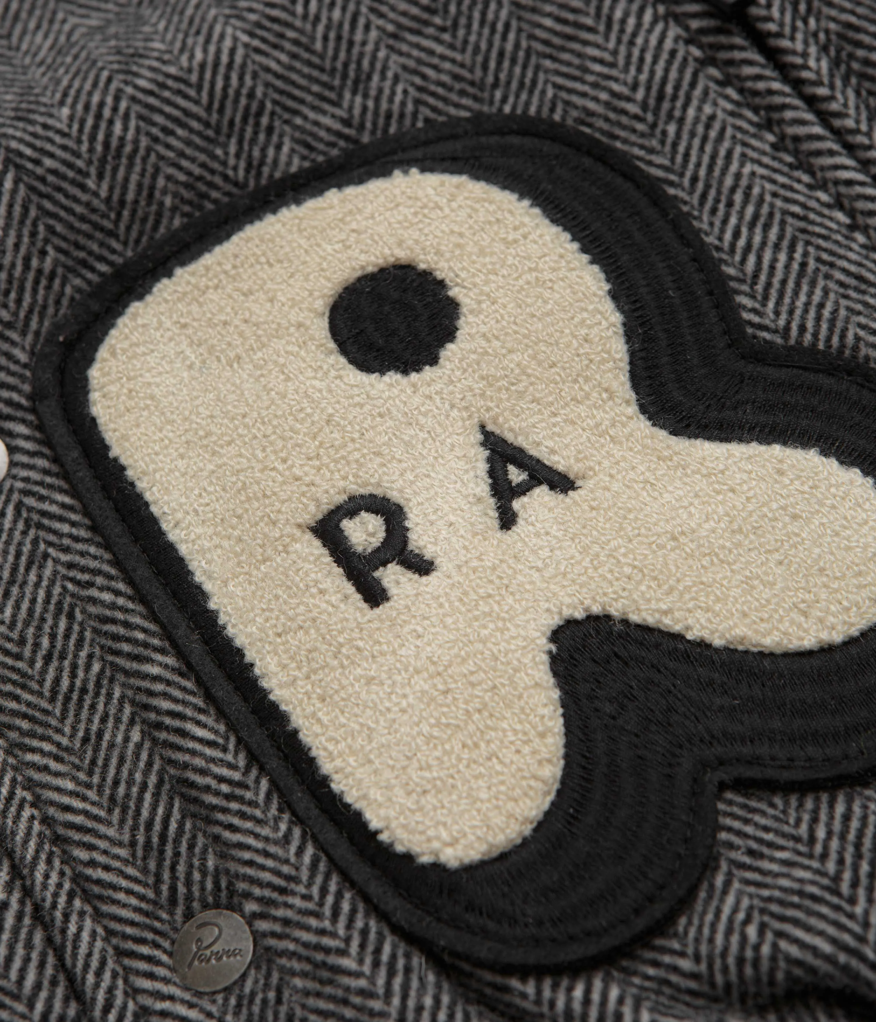 by Parra Rounded Par Varsity Jacket - Dark Grey