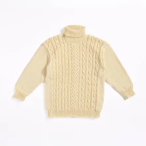 Caron Knit Cabled Pullover