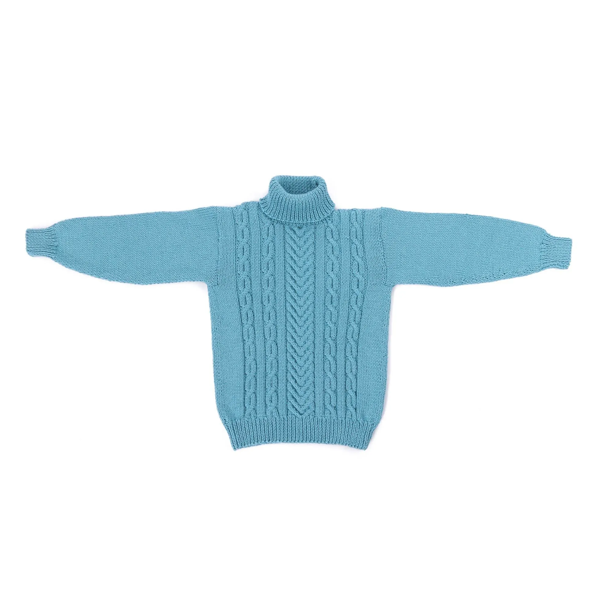 Caron Knit Cabled Pullover