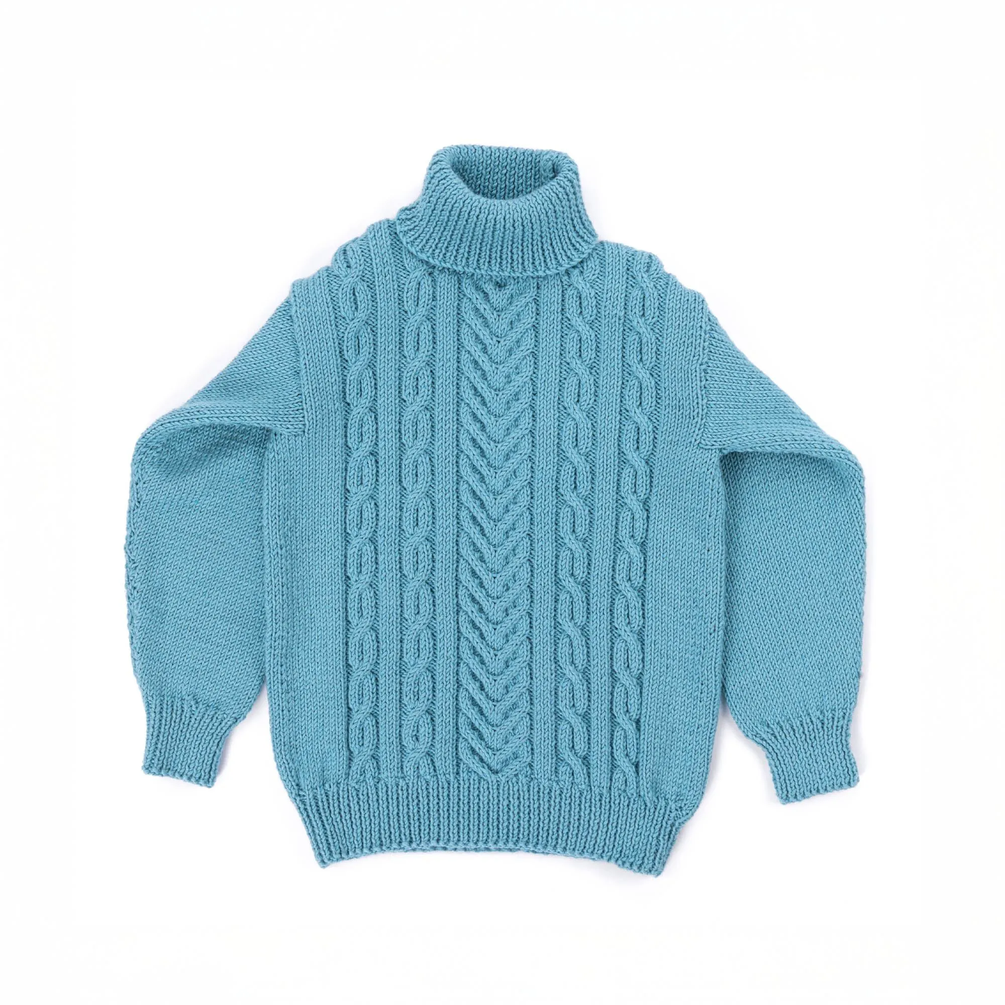 Caron Knit Cabled Pullover