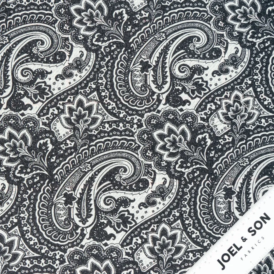 Checkered & Paisley Printed Double Sided Pure Wool