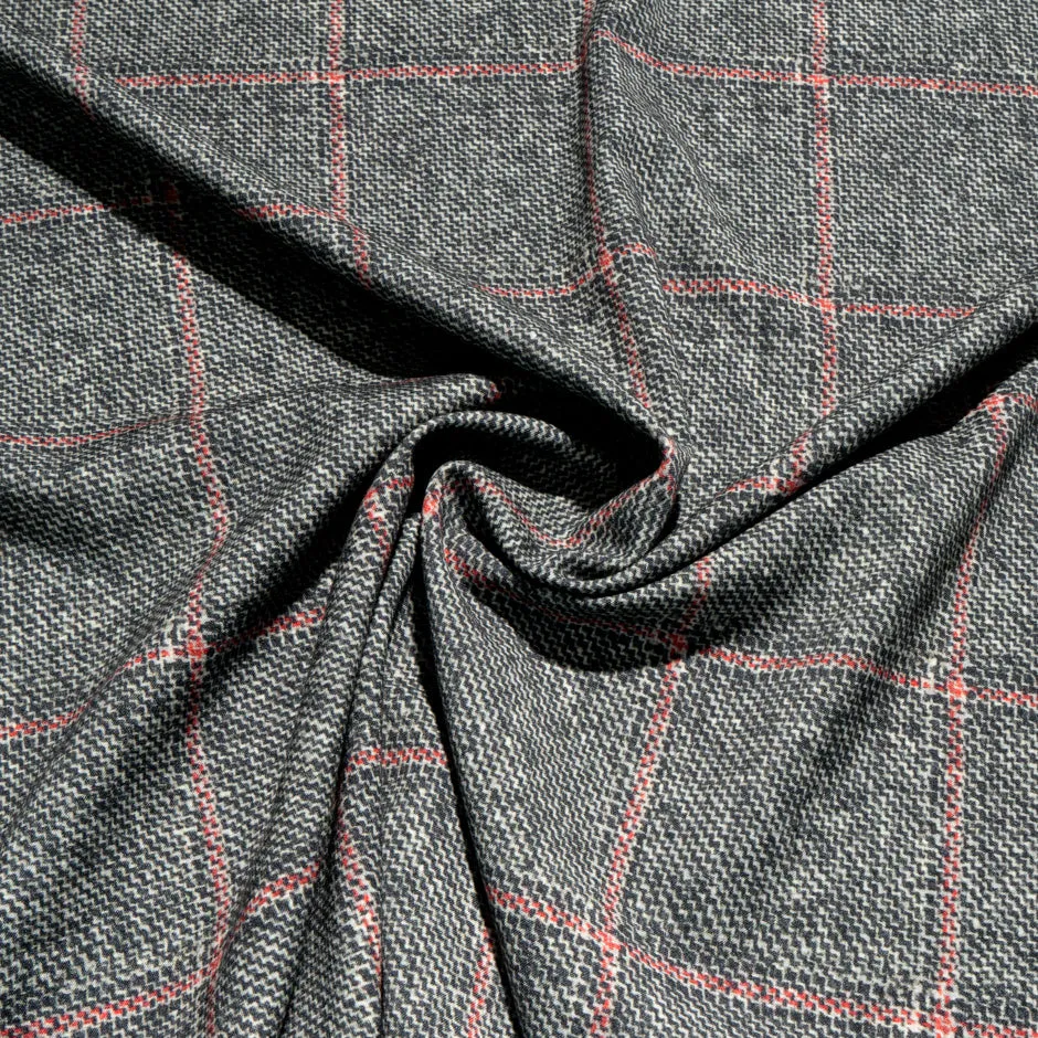 Checkered & Paisley Printed Double Sided Pure Wool