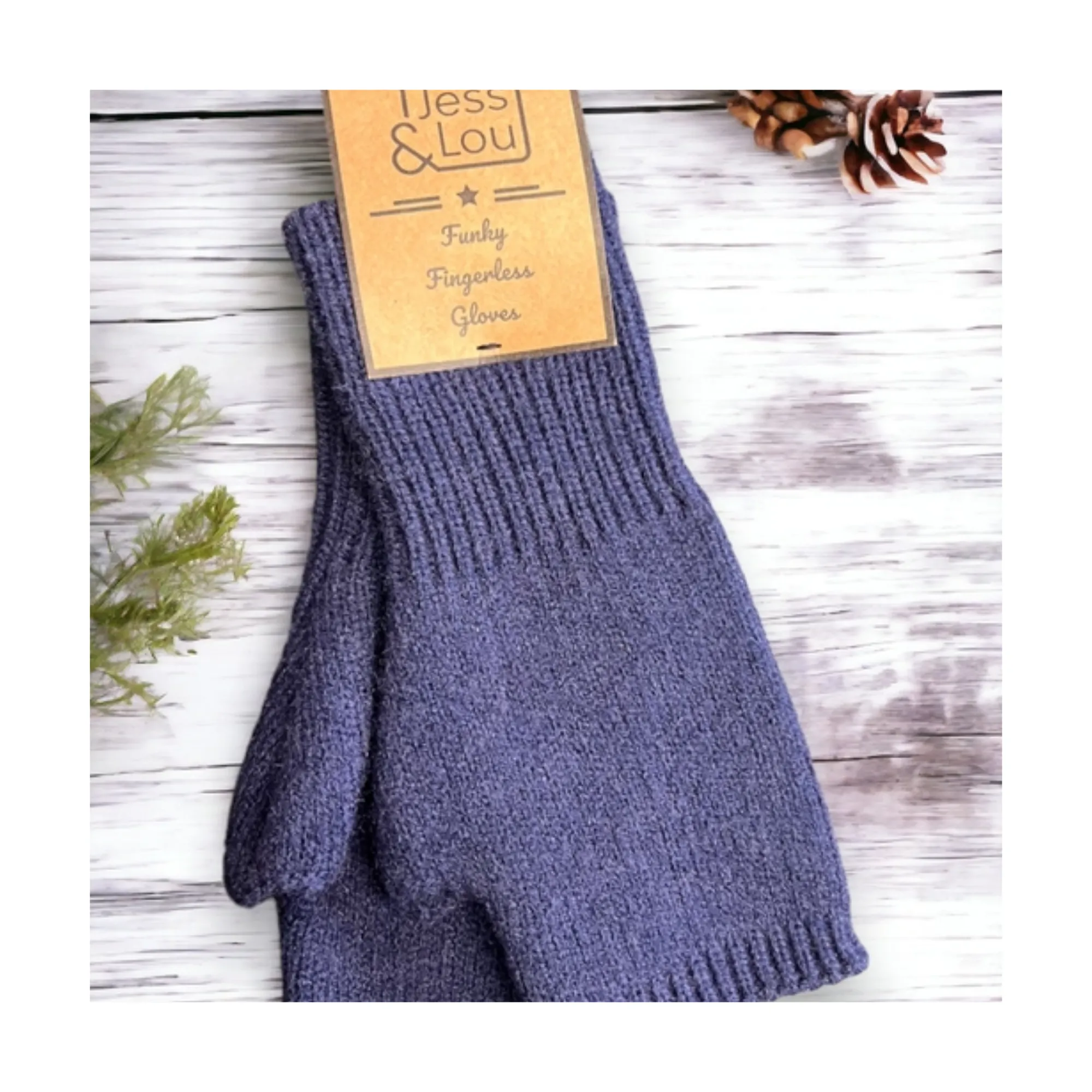 Classic Knit Fingerless Gloves