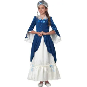 Colonial Era Dress/Martha Washington Child Costume Medium