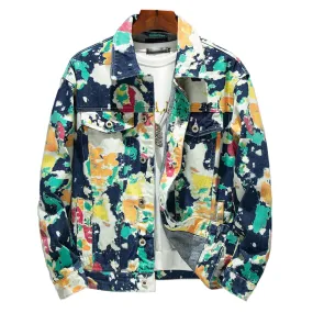 Colorful Paint Splattered Style Jacket