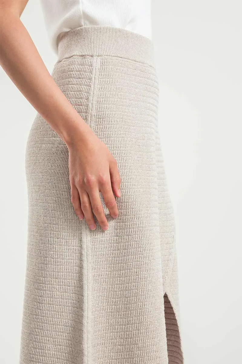 Cometa Knitted Midi Skirt