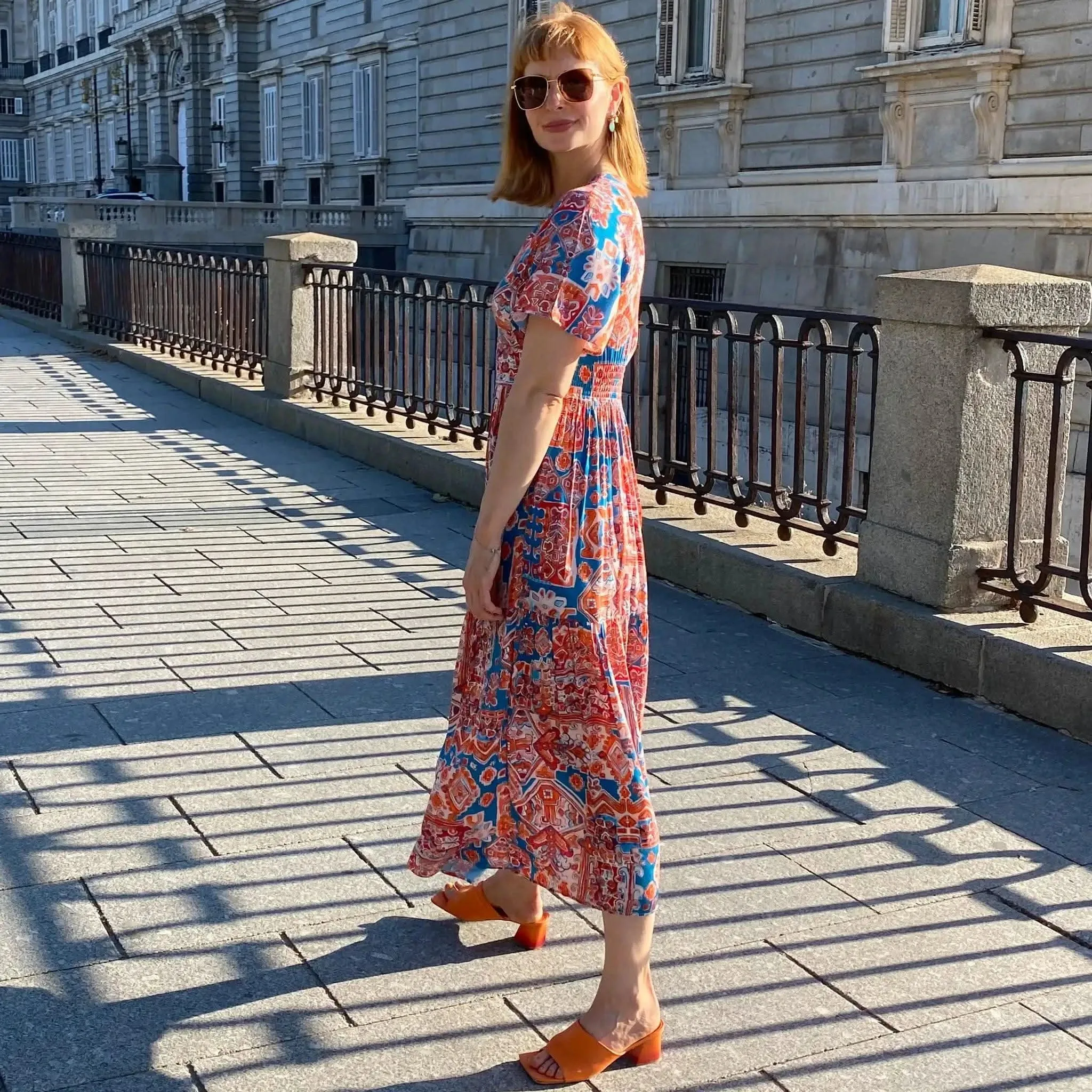 Daphne Coral Dress