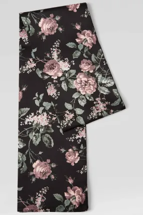 Deadset Black Floral Dress Scarf