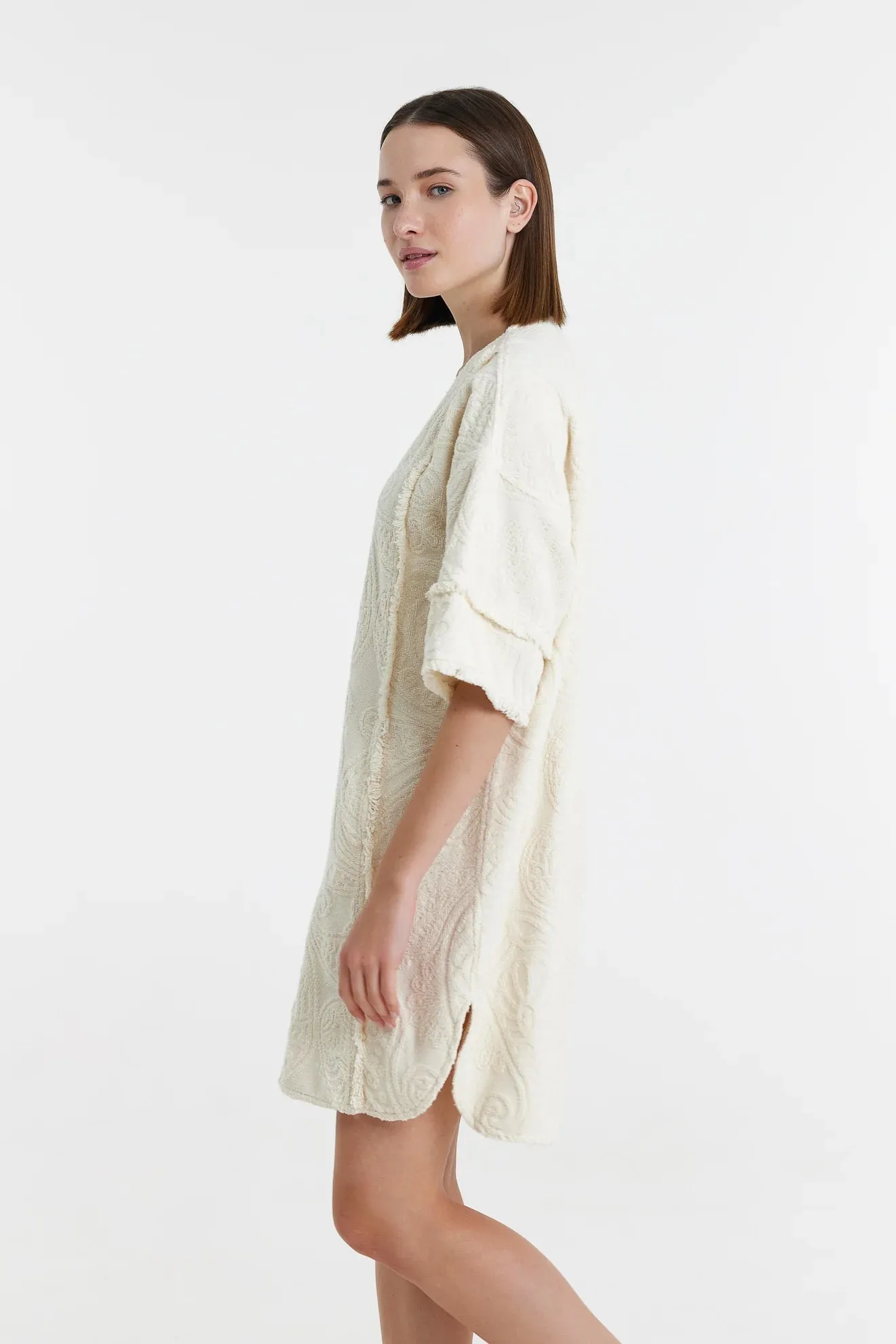 Devotion Twins Domna Short Dress in Off White