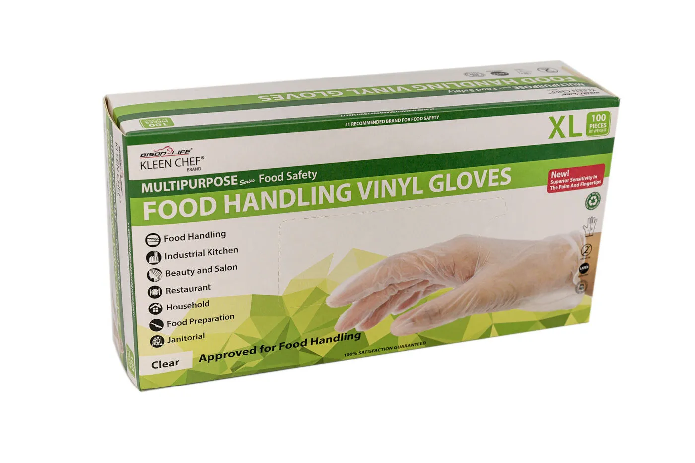 Disposable Vinyl Food Preparation Gloves, Multi-Purpose, Powder and Latex Free, (Pallet-84 Cases)