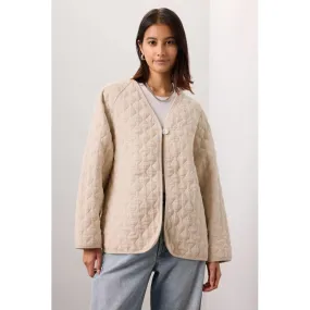 Donni The Quilted Jacket Creme