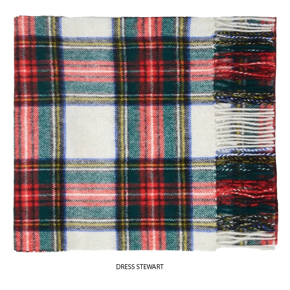 Dress Stewart Lambswool Check Scarf