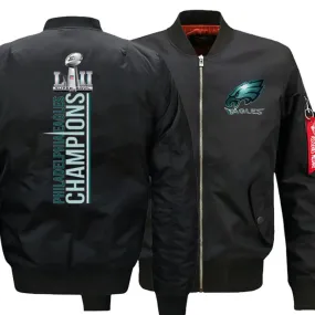 eagles Fan Bomber Jacket| nfl Philadelphia super bowl fan Varsity Jacket (3 Colors)