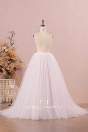 Elegant Tulle Wedding Dress Overskirt